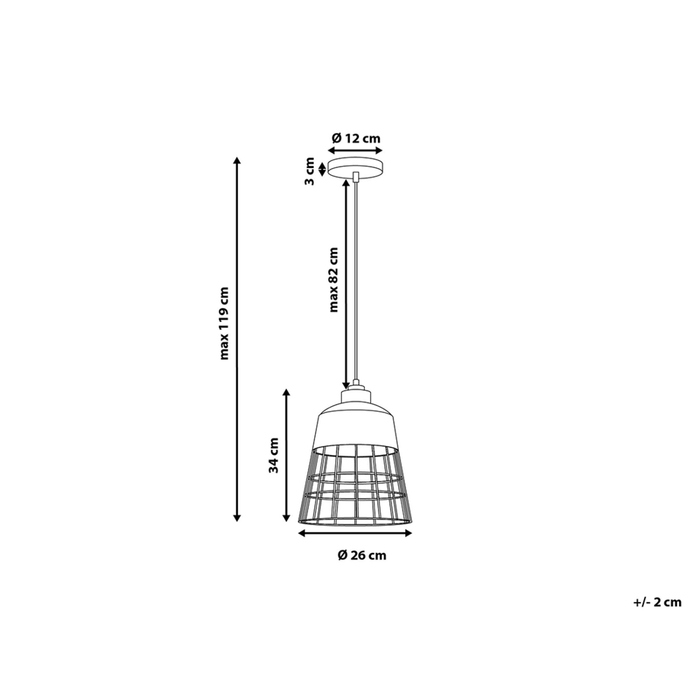 Lampada a Sospensione luce da Soffitto lampadario Nero Industriale