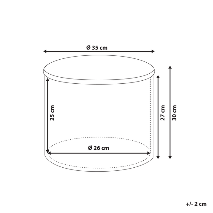 Poggiapiedi e Sgabello Contenitore Rotondo a Zig Zag Verde Menta e Bianco
