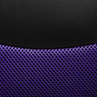 Sedia da ufficio Girevole e regolabile in ecopelle di colore nero e viola