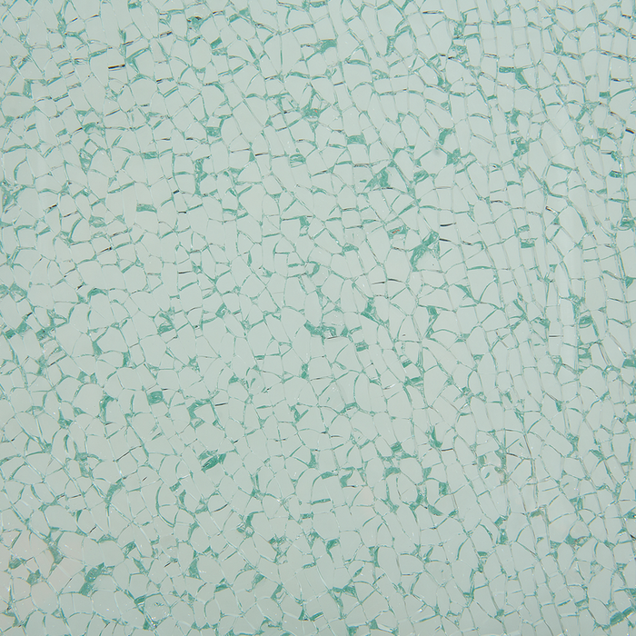 Set da pranzo da giardino beige con piano in vetro incrinato 8 posti 220 x 100 cm