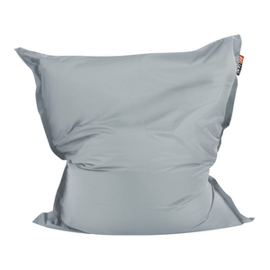 Pouf seduta poltrona sacco Grande Grigio Chiaro con Zip 140 x 180 cm