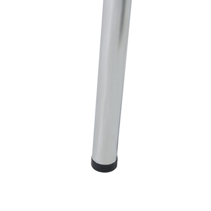 Set di 4 Sedie in Plastica Bianca Schienale Decorativo Traforato