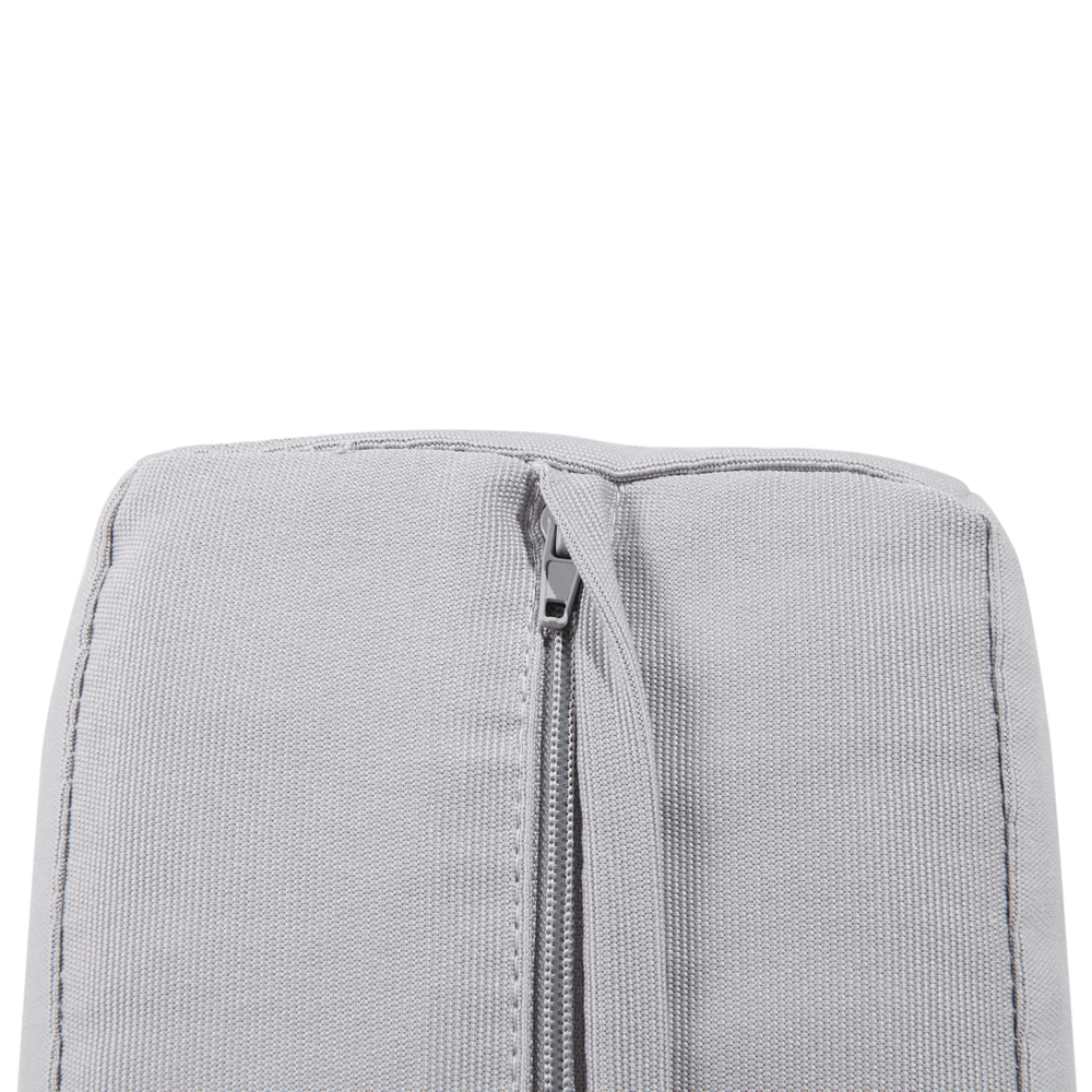 Poltrona da Giardino Struttura in Alluminio Anodizzato Grigio Chiaro per Esterno con Cuscini