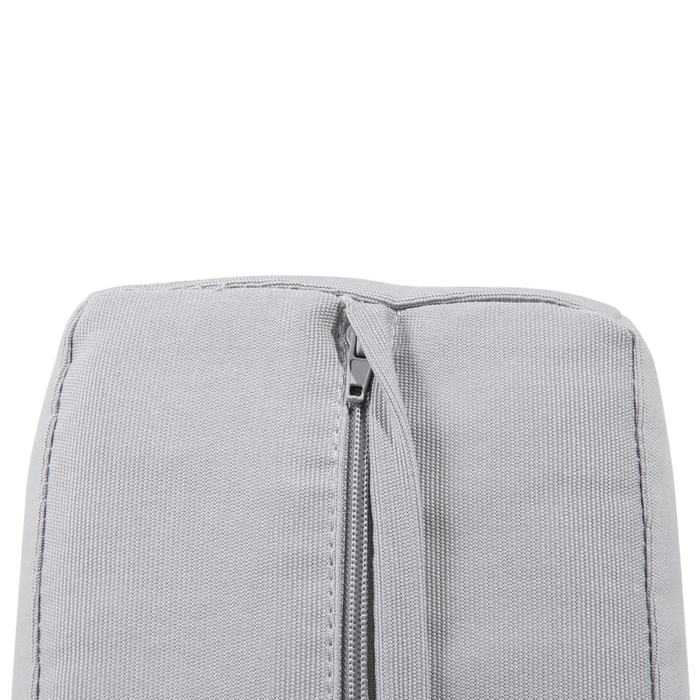 Poltrona da Giardino Struttura in Alluminio Anodizzato Grigio Chiaro per Esterno con Cuscini