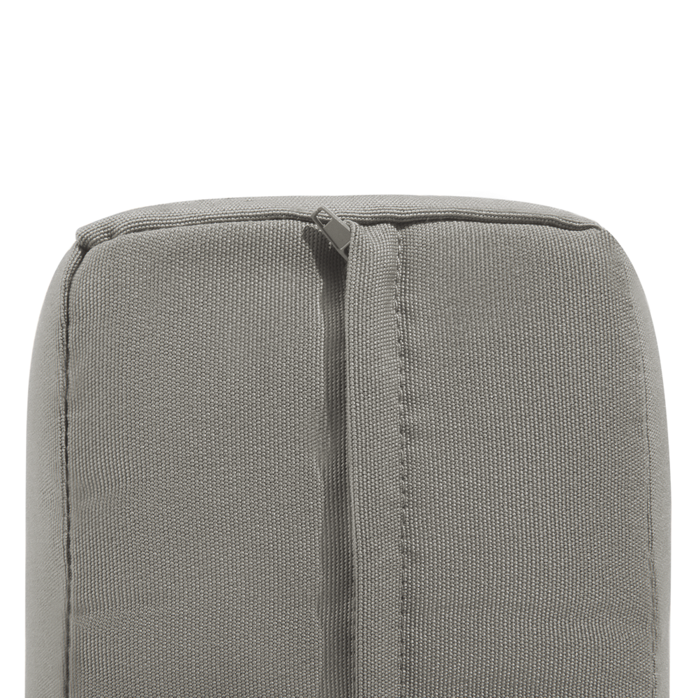 Poltrona da Giardino Struttura in Alluminio Anodizzato Grigio Scuro per Esterno con Cuscini