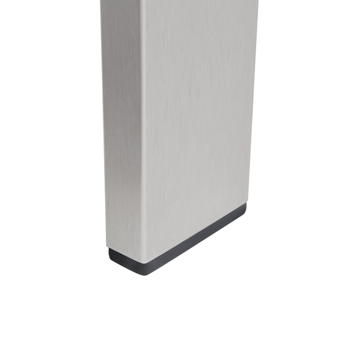 Divano da giardino con struttura in alluminio anodizzato grigio chiaro da esterno a 2 posti con cuscini