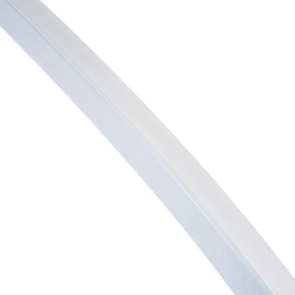 Lampada da terra in metallo bianco 234 cm con struttura curva paralume in policotone paralume a tamburo con base in marmo dal design moderno