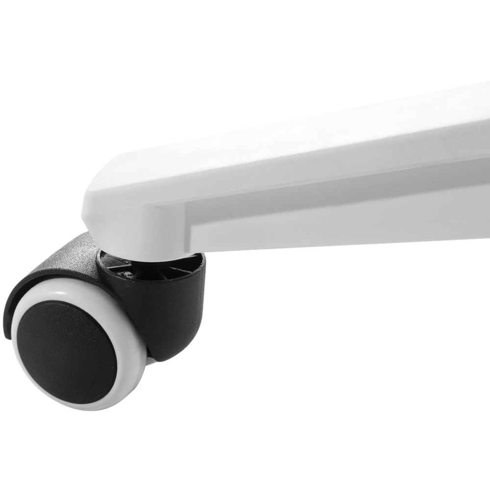 Sedia da Ufficio Rete di Nylon di colore Nero Struttura Bianca Girevole Regolabile home office