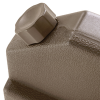 Ombrellone Base Taupe Nero Materiale Sintetico Quadrato 104 x 104 cm