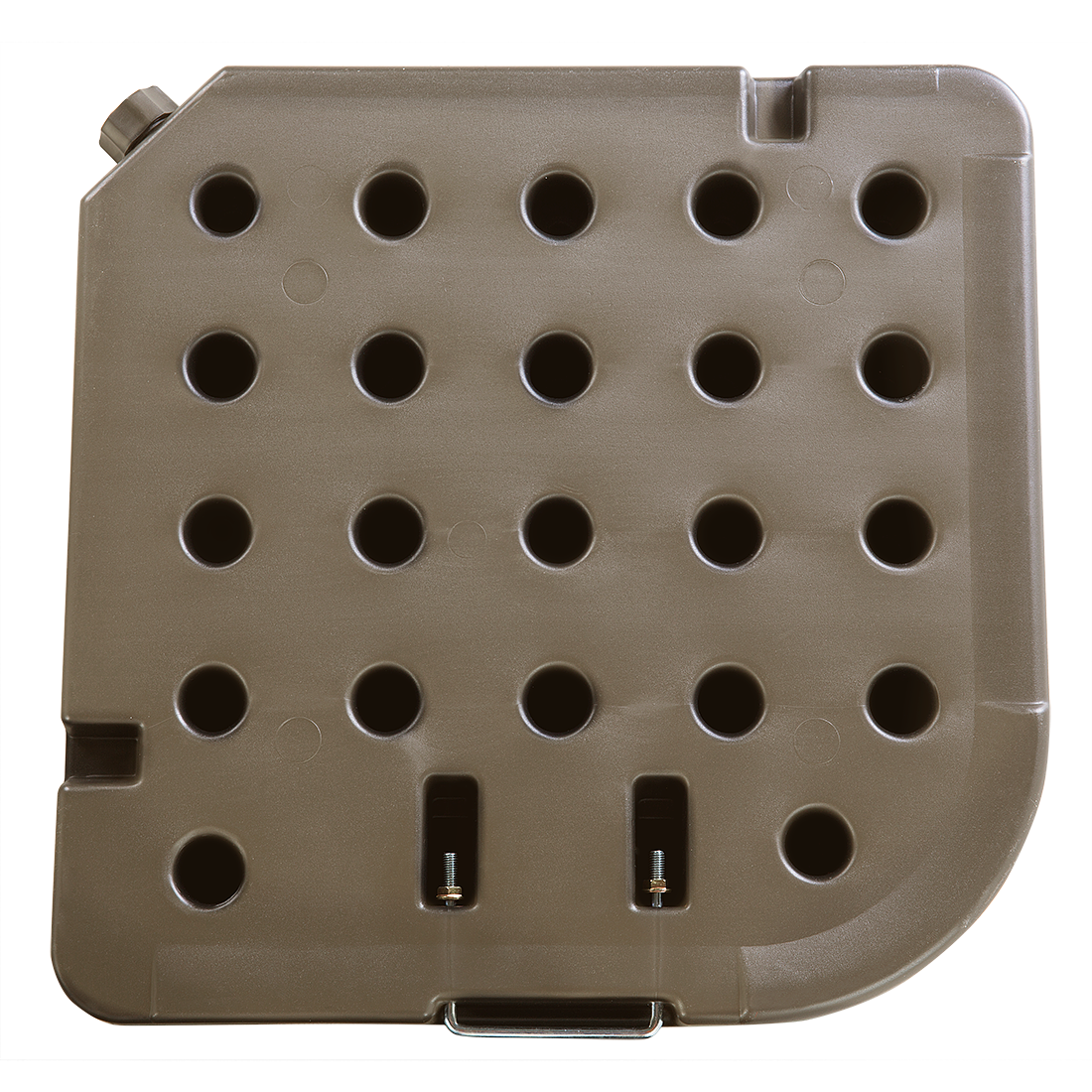 Ombrellone Base Taupe Nero Materiale Sintetico Quadrato 104 x 104 cm