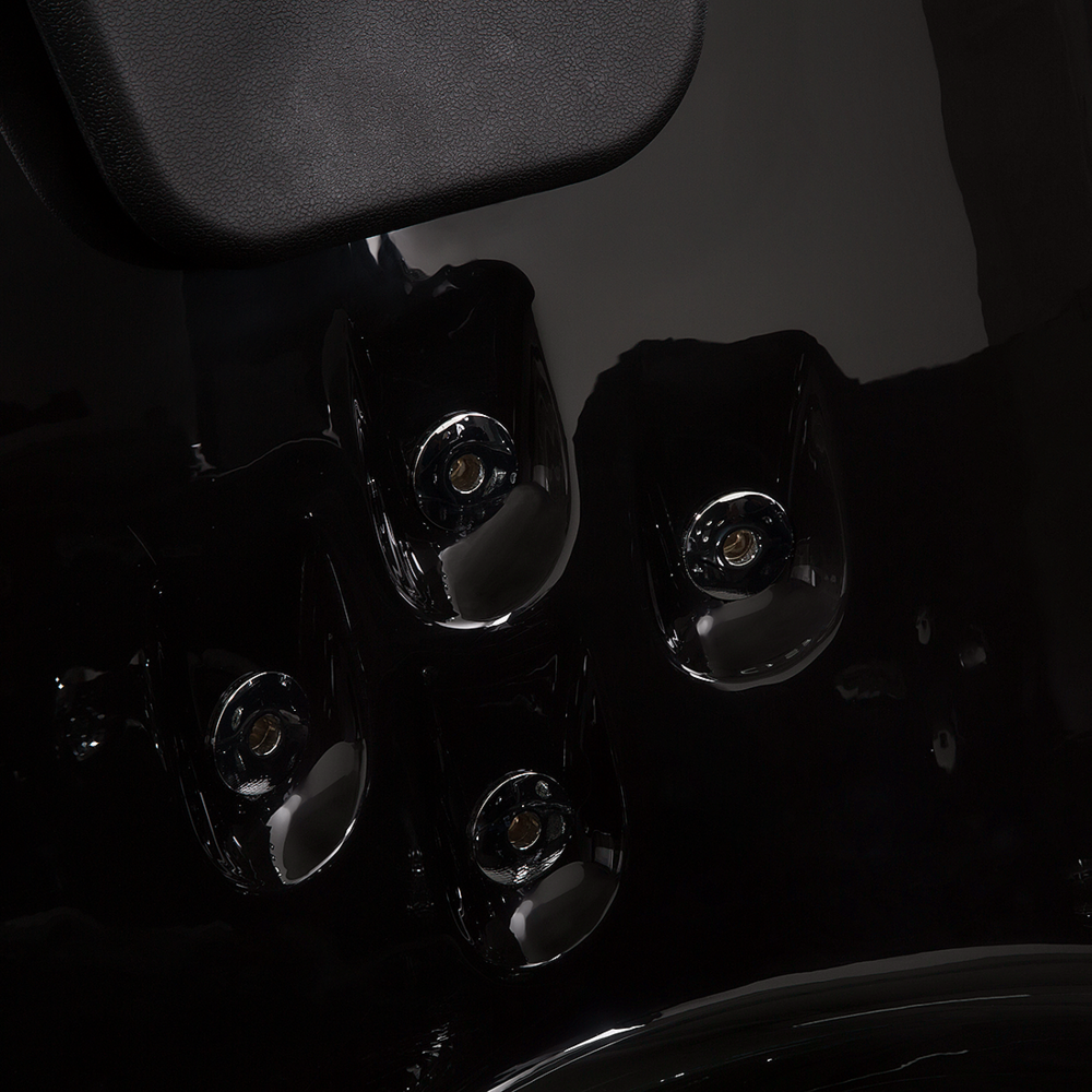 Punti Massaggio Vasca Angolare Nero Sanitario Acrilico e Vetro 215 x 155 cm