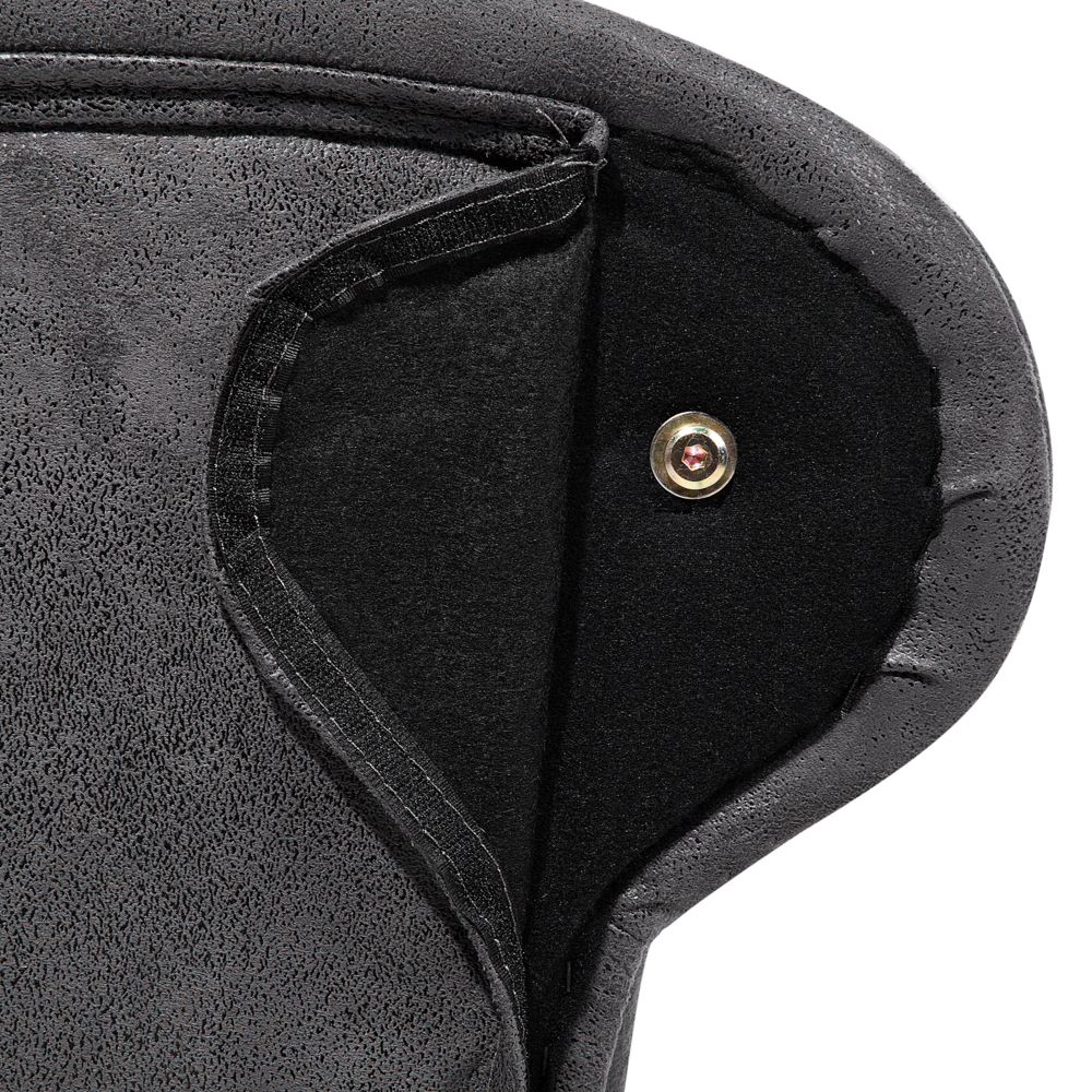 Chaise longue grigia con bottoni in finta pelle scamosciata moderna