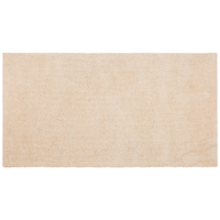 Tappeto Shaggy Beige 80 x 150 cm Tappeto rettangolare trapuntato moderno a pelo lungo