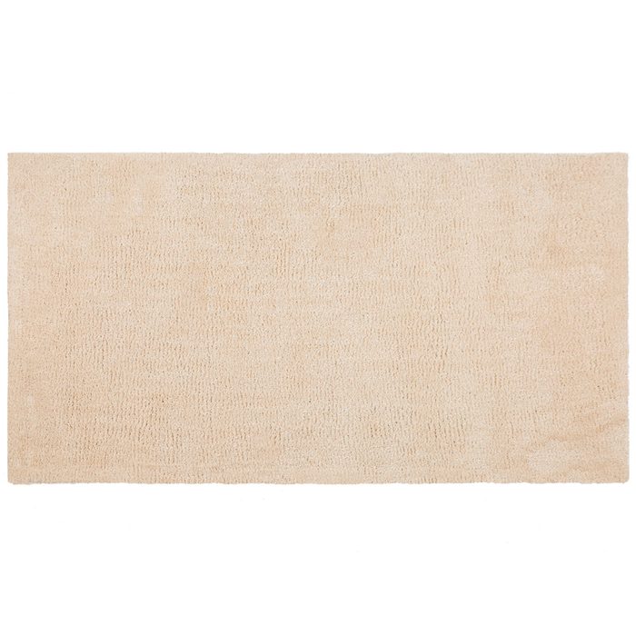Tappeto Shaggy Beige 80 x 150 cm Tappeto rettangolare trapuntato moderno a pelo lungo