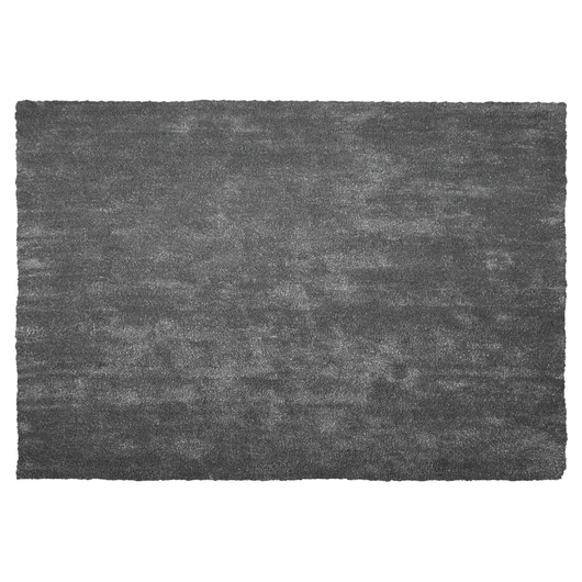 Tappeto Shaggy Grigio Scuro 140 x 200 cm Moderno Tappeto Rettangolare Trapuntato a Pelo Lungo