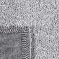 Tappeto Shaggy grigio chiaro 140 x 200 cm moderno tappeto rettangolare trapuntato a Pelo Lungo