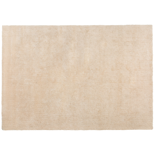Tappeto Shaggy Beige 160 x 230 cm Moderno Tappeto Rettangolare Trapuntato a Pelo Lungo