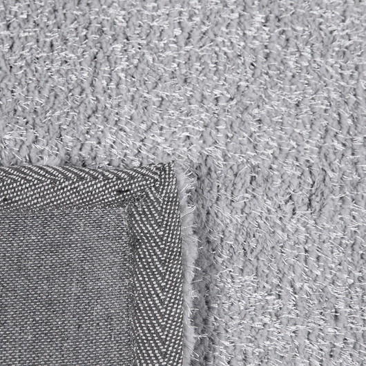 Tappeto Shaggy Grigio Chiaro 160 x 230 cm Moderno Tappeto Rettangolare Trapuntato a Pelo Lungo