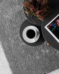 Tappeto Shaggy Grigio Chiaro 200 x 300 cm Moderno Tappeto Rettangolare Trapuntato a Pelo Lungo