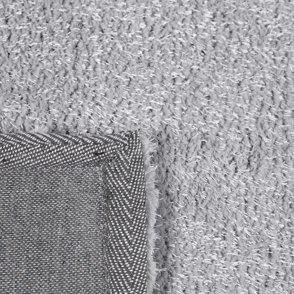 Tappeto Shaggy Grigio Chiaro 200 x 300 cm Moderno Tappeto Rettangolare Trapuntato a Pelo Lungo