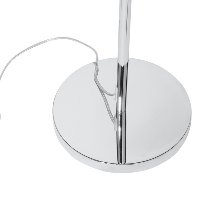 Lampada da pavimento in color argento e cristallo moderna in stile glam salotto camera da letto ingresso cameretta