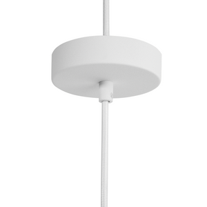 Lampada da soffitto bianca Mezza Globo Metallo Industriale Moderna