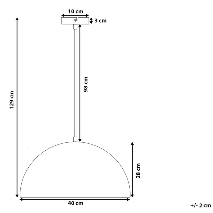 Lampada da soffitto bianca Mezza Globo Metallo Industriale Moderna