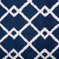 Tappeto tappetino Tessuto Blu 140 x 200 cm Geometrico Rettangolare Moderno