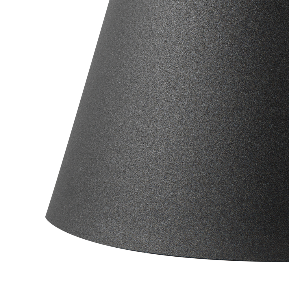 Lampada a sospensione a sospensione con paralume Nero Cono geometrico Design moderno e minimalista