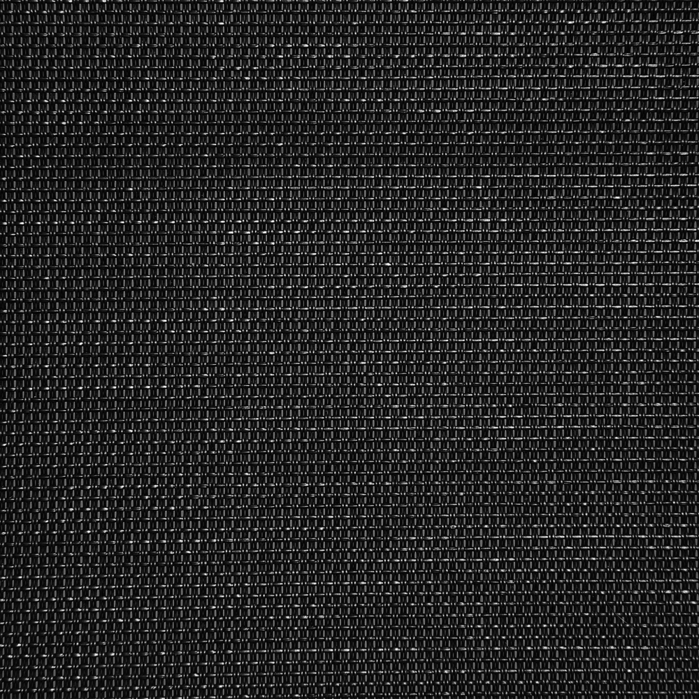 Lettino a dondolo in tessuto con guide in acciaio Nero con cuscino per la testa