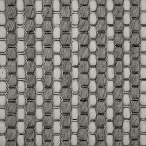 Tappeto Grigio Scuro Lana e Poliestere 140 x 200 cm Trapuntato a Mano Design Classico