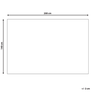 Tappeto Grigio Scuro Lana e Poliestere 140 x 200 cm Trapuntato a Mano Design Classico