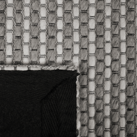 Tappeto Grigio Scuro Lana e Poliestere 160 x 230 cm Trapuntato a Mano Design Classico