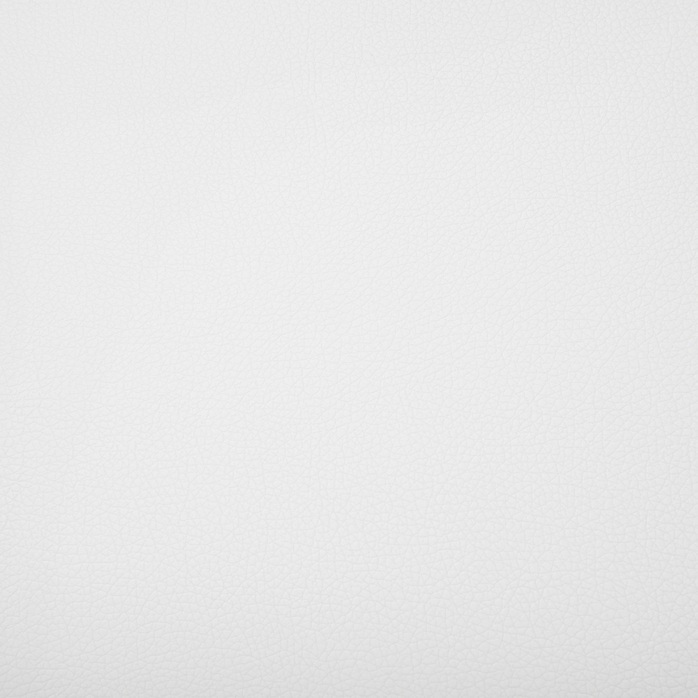 Struttura del letto con piattaforma Pouf imbottito in ecopelle bianca con design a slitta da 180 x 200 cm