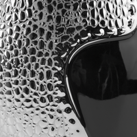 Lampada da Tavolo in Ceramica Argento 42H cm Base Decorativa Transizionale