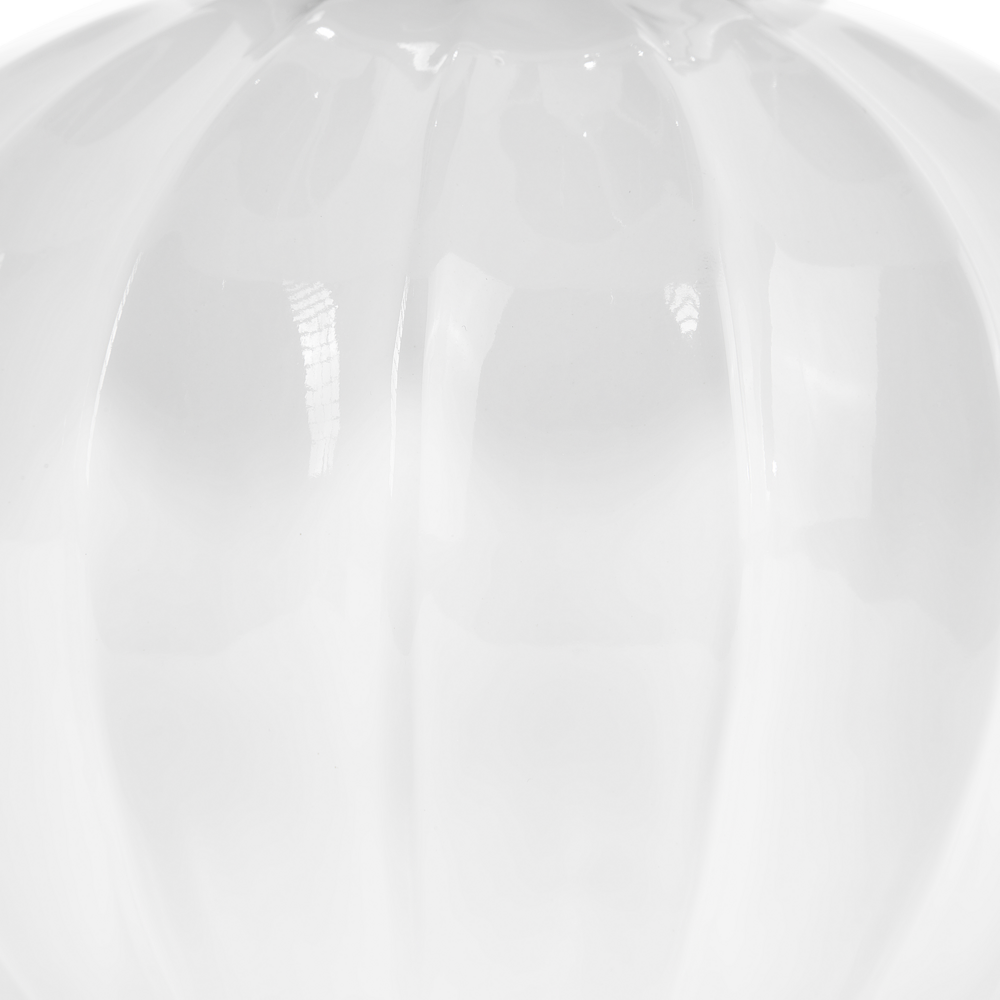 Lampada da Tavolo Lampada da Comodino Base in Ceramica bianco sporco Tamburo paralume in policotone Paralume Rotondo