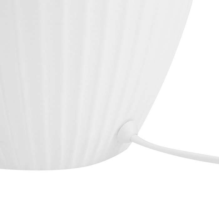 Lampada da Tavolo in Ceramica Bianca 52 cm Paralume Impero Comodino Soggiorno Camera da Letto Illuminazione Stile Retrò