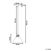 Lampadario Blu Metallo 162 cm lampada a Sospensione stile moderno