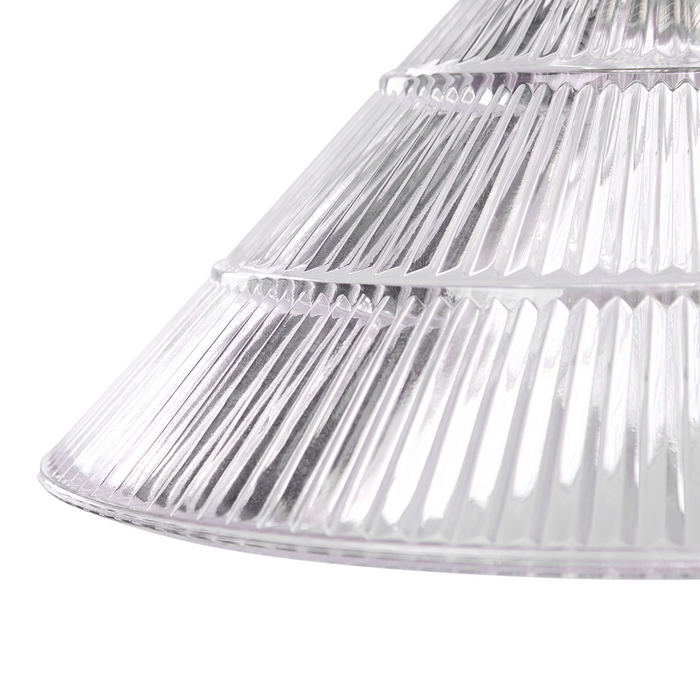 Lampada a Sospensione lampadario Industriale Vintage Rame Vetro Trasparente