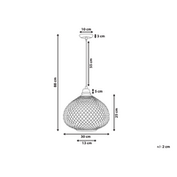 Lampada con Paralume in Vetro Dorato Intagliato Design Glamour 88 cm soggiorno camera da letto