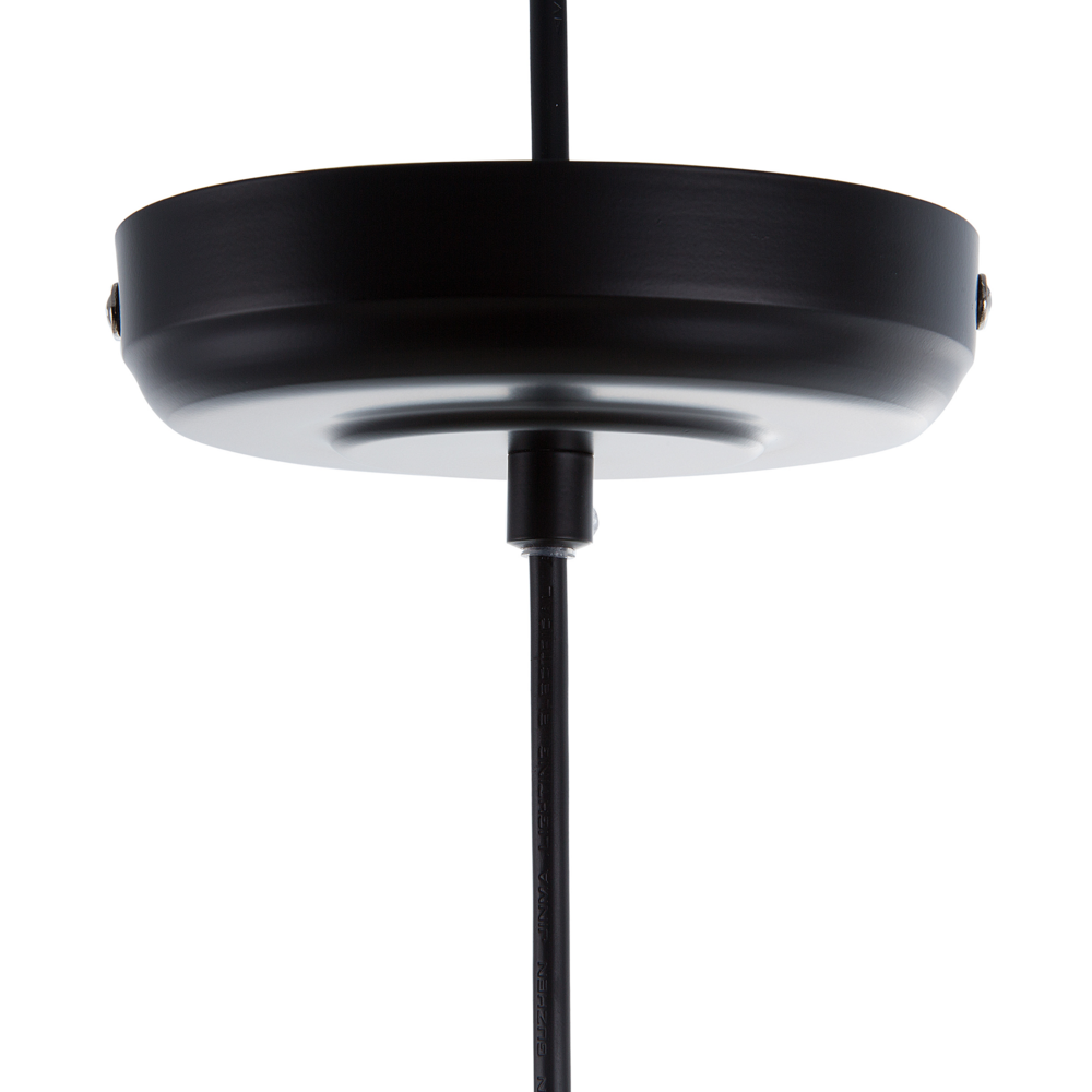 Lampada a 1 Luce con Paralume in Filo Metallico Nero Traforato