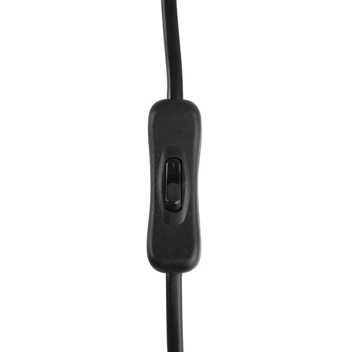 Lampada da Tavolo Metallo dorato 55H cm Paralume paralume in policotone Bianco Glam