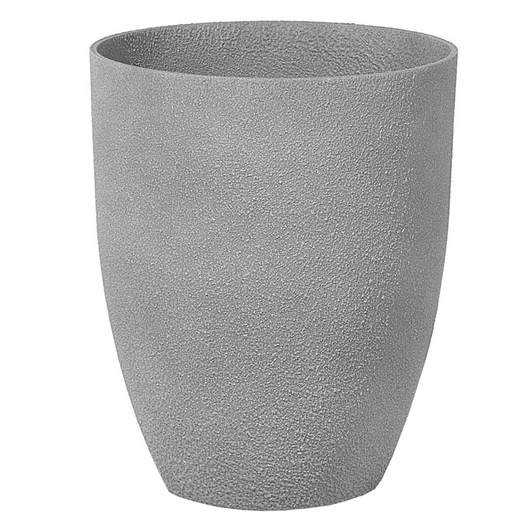 Vaso per piante in pietra grigia in poliresina 35 x 35 x 42 cm per interni ed esterni