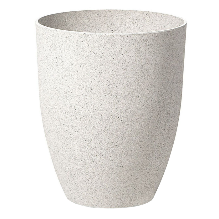 Vaso per piante in poliresina bianco sporco 35 x 35 x 42 cm per interni ed esterni