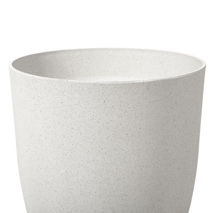 Vaso per piante in poliresina bianco sporco 35 x 35 x 42 cm per interni ed esterni