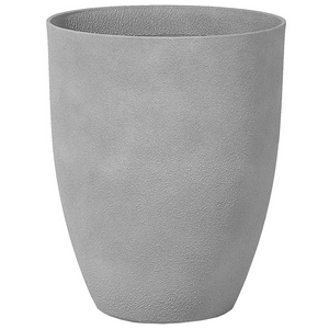Vaso per piante in pietra grigia in poliresina 43 x 43 x 52 cm per interni ed esterni