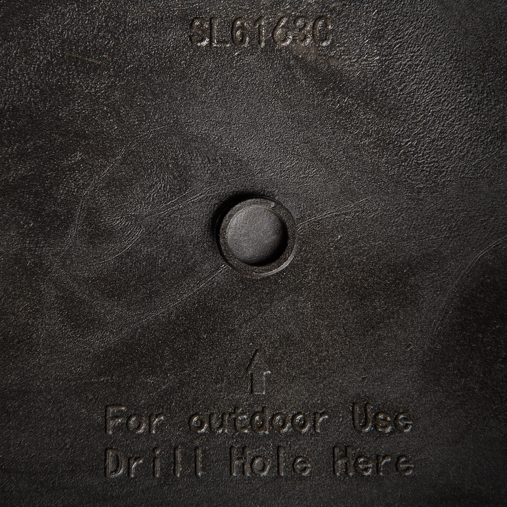 Vaso per piante in pietra grigia in poliresina 39 x 39 x 43 cm per interni ed esterni quadrato