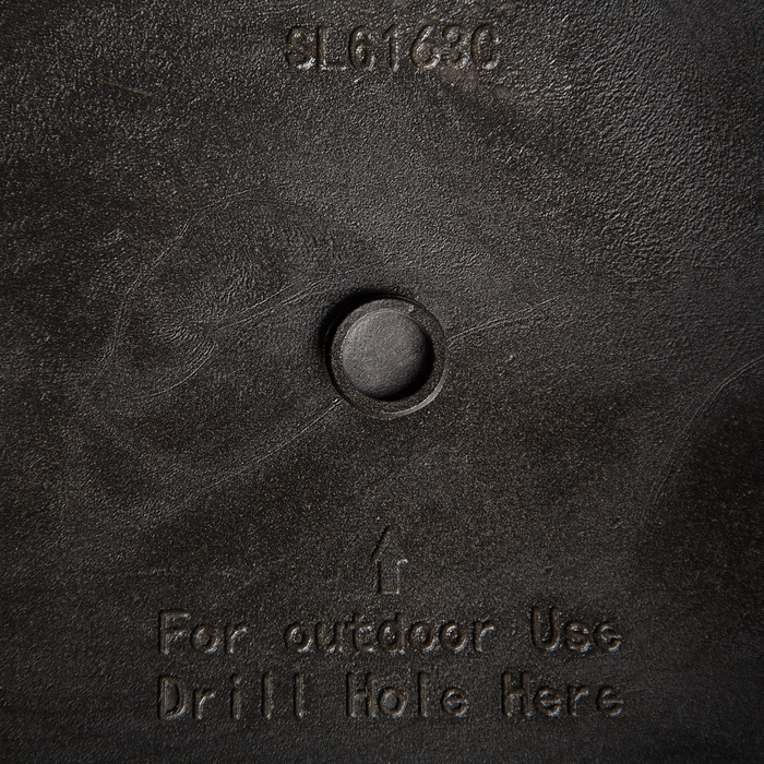 Vaso per piante in pietra grigia in poliresina 39 x 39 x 43 cm per interni ed esterni quadrato