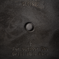 Vaso per piante in pietra grigia poliresina 49 x 49 x 53 cm per interni ed esterni quadrato