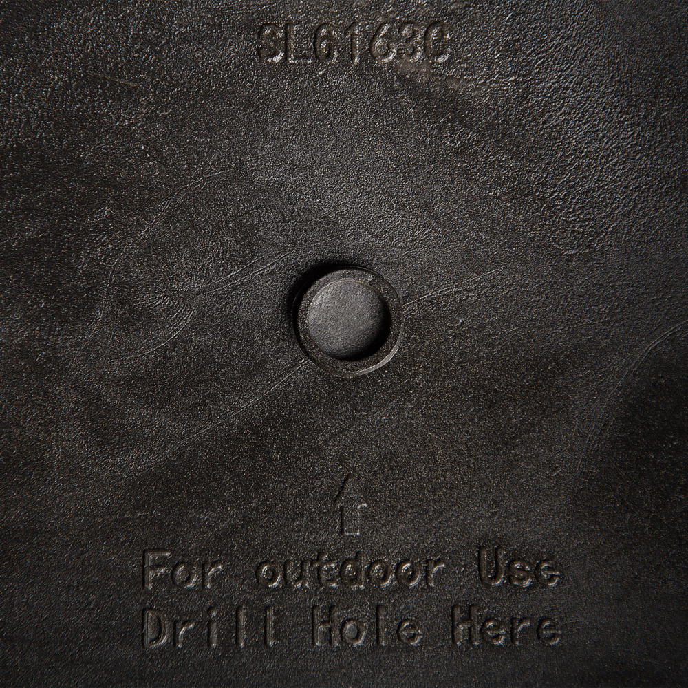 Vaso per piante alto in pietra marrone 40 x 40 x 81 cm Fioriera per interni ed esterni